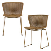 Chaise de jardin Wings WOOOD jaune miel