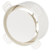 Bouche de ventilation encastrable NoShow Ø100 mm blanc