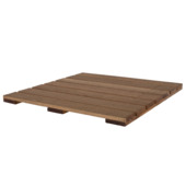 Terrastegel reliëf hardhout ± 50 x 50 cm
