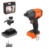 Visseuse à chocs sans fil BLACK+DECKER 18 V Brushless avec batterie 2,5 Ah et chargeur