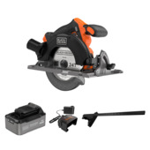 BLACK+DECKER 18V brushless cirkelzaag 165 mm incl. 4,0 Ah accu en lader