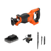 BLACK+DECKER 18V brushless reciprozaag incl. 2,5 Ah accu en lader