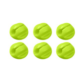 D-Line kabelclips zelfklevend neonkleuren 2x groen, 2x oranje, 2x roos