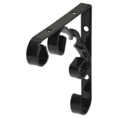 Duraline Ornament plankdrager 10x10 cm zwart