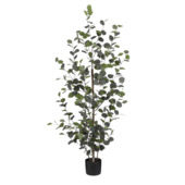 Eucalyptus artificiel en pot - h150xd30cm