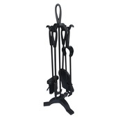 Livn kachel accessoiresset klassiek staal 5-delig