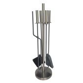 Accessoires modernes feu ouvert Livn inox 5 pièces