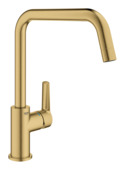 GROHE keukenkraan Start Cool Sunrise geborsteld met hoge uitloop