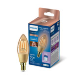 Ampoule flamme à filament Philips Smart LED E14 60 W blanc chaud dimmable