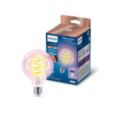 Ampoule à filament Philips Smart LED globe transparent E27 6.3W 