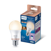 Ampoule poire LED E27 Philips Smart 8 W blanc froid à chaud dimmable