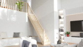 Escalier droit Tradi éco Sogem avec 1 main courante pin