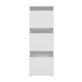 Washcab wasmandenkast WCWM142 met 2 legplanken 50 x 67,5 x 142 cm wit