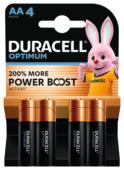 Duracell Batterij AA Alkaline Optimum 4 stuks
