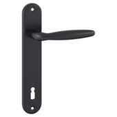 GAMMA deurkrukset Lyon langschild ovaal bb110 aluminium zwart