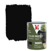 V33 Color Protect Tuinhuis beits mat RAL 9005 zwart 750 ml