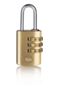 Yale Hangslot met cijferslot messing 22 mm