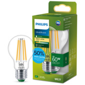 Phillips ultra efficient LED E27 peer 60W niet dimbaar 2700K