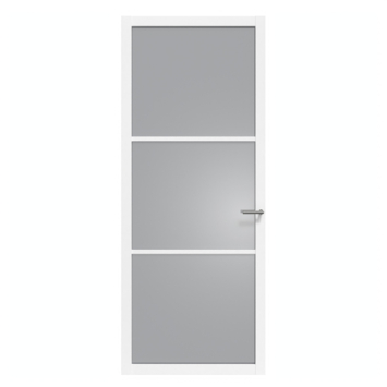 Arne & Bodil binnendeur ABE101 rook glas - wit afgelakt