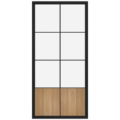 Eiken panelen voor binnendeur Industrial Black 990x870x3 mm