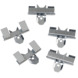 Planchetklem 4mm verzinkt grijs 250 stuks