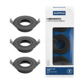 Set de 3 spots encastrables GAMMA orientable noir Ø 92mm