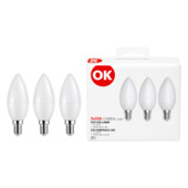 Ampoule flamme Handson E14 3W=25W 249LM