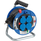 Brennenstuhl Garant Kompakt kabelhaspel 15 m IP44 blauw