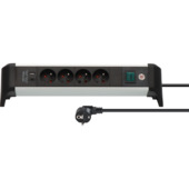 Brennenstuhl stekkerdoos 4-voudig Alu-Office-Line met USB-C en USB-A
