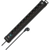 Bloc 10 prises Brennenstuhl Premium-Line avec interrupteur et câble 3 m noir
