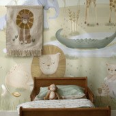 Little Dutch fotobehang Safari Friends 300 x 280 cm