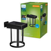 Applique solaire Philips Camill rond opalin + détecteur de mouvement