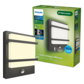 Philips buitenlamp Petronia LED met sensor antraciet 3,8W 800 lm