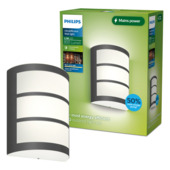 Philips buitenwandlamp Python Ultra Efficient antraciet