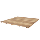 Dalle de jardin relief bois dur ± 100x100 cm