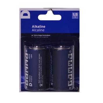 GAMMA alkaline batterijen D 2 stuks