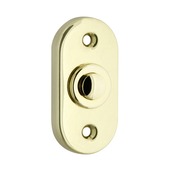 GAMMA beldrukker ovaal messing