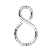 GAMMA huiscijfer aluminium 8