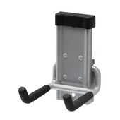 Crochet Duraline Track pour balai argenté mat