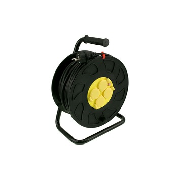 Exin kabelhaspel neopreen zwart-geel 3x1,5 mm² - lengte 40 m