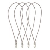 Rakband elastisch 4 mm 35 cm nylon haak 4 stuks
