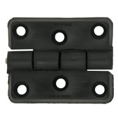 Scharnier kunststof 50x65 mm zwart
