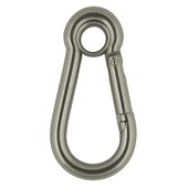 Mousqueton à œil 8x80 mm inox 316