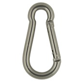 Mousqueton 10x100 mm oblique inox 316