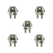 Staaldraadklem 3 mm inox 316 5 stuks