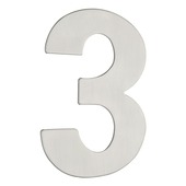 GAMMA huiscijfer klein inox 3
