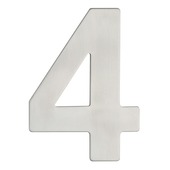 GAMMA huiscijfer klein inox 4