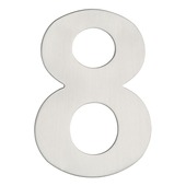 GAMMA huiscijfer klein inox 8