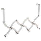 Portemanteau de porte 7 crochets accordéon OK chromé