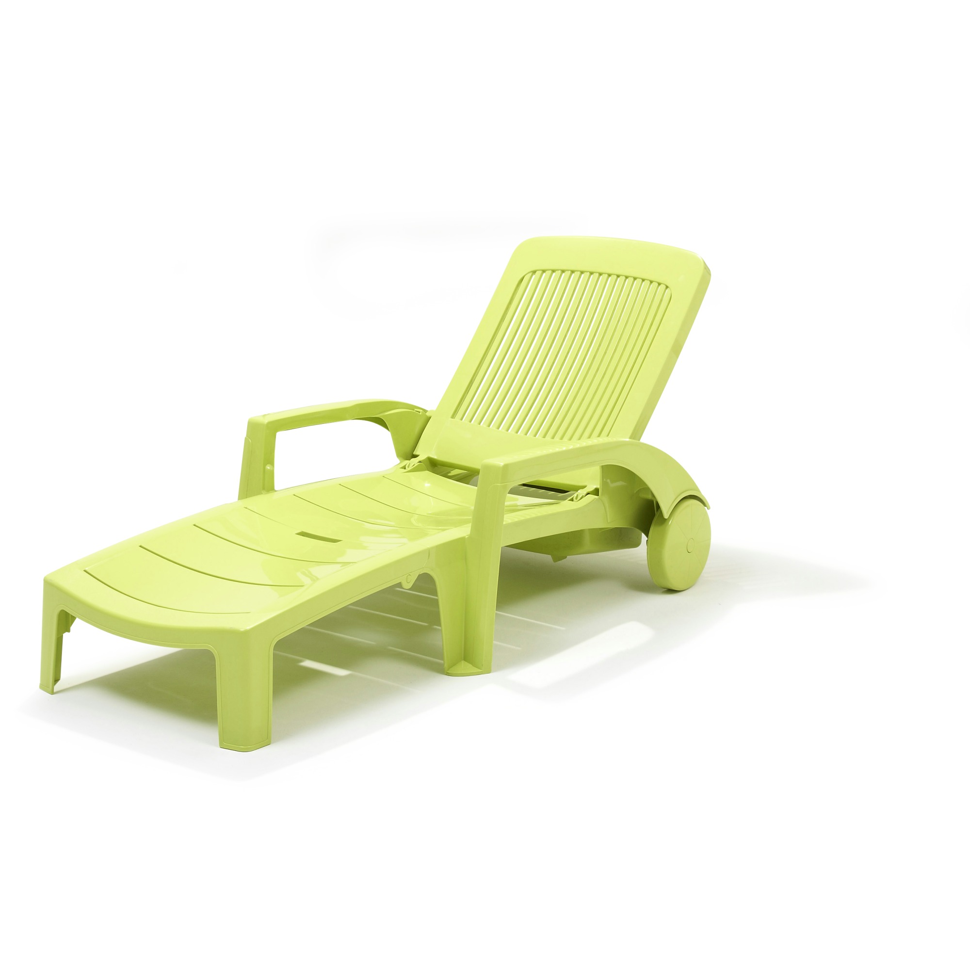 Chaise longue Fidji vert anis grosfillex  Chaises longues  Meubles de